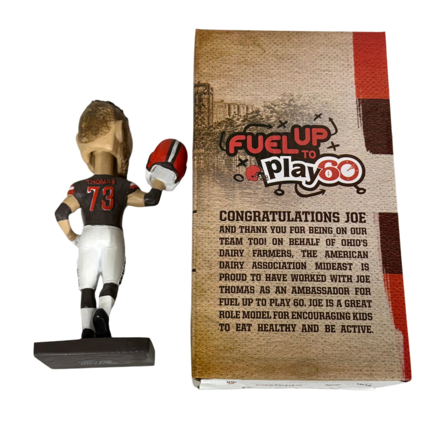 Joe Thomas, 10,363 Consecutive Snaps Bobble Head, With Box