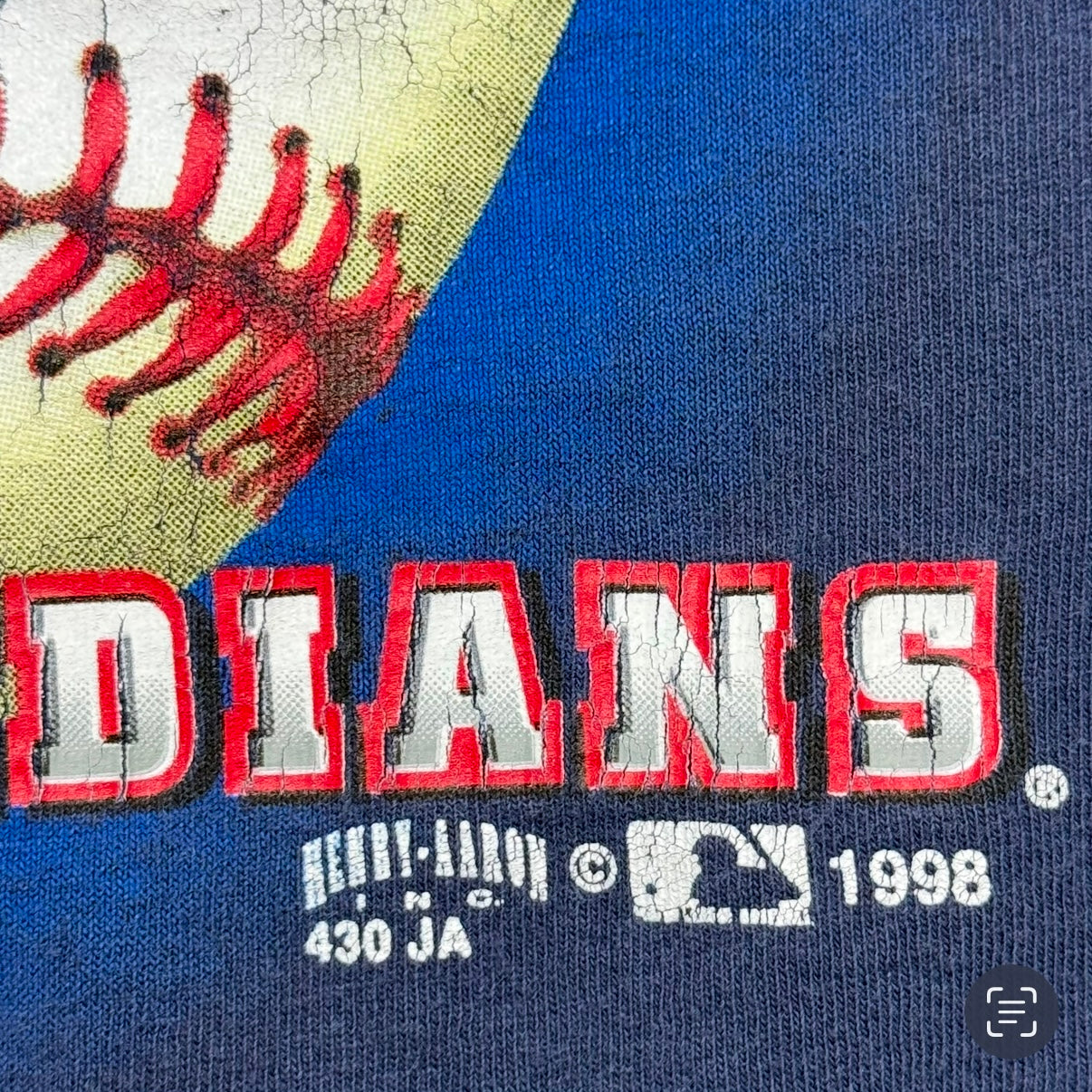 Cleveland Indians, 1998 Division Champions T-shirt, Size: XL