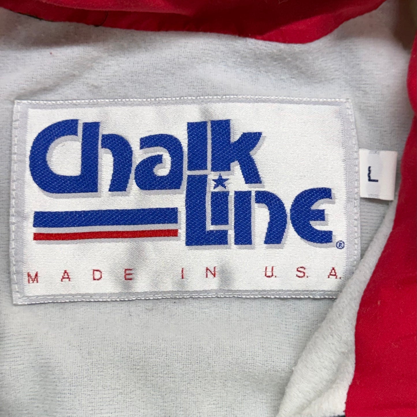 Cleveland Indians, Vintage 1990s Chalk Line Windbreaker Jacket, Size: Large