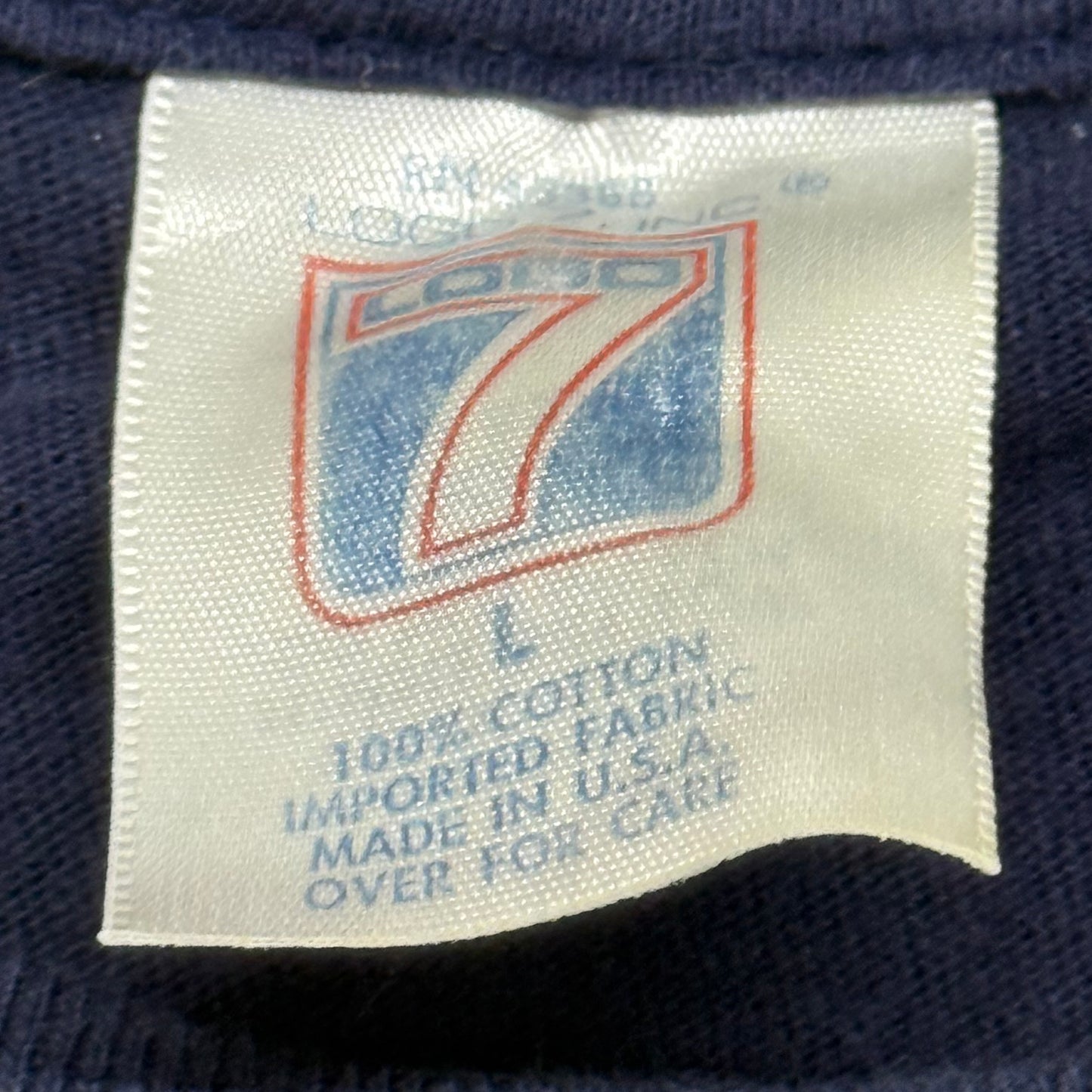 Cleveland Indians, 1995 Logo 7 T-shirt, Size: Large