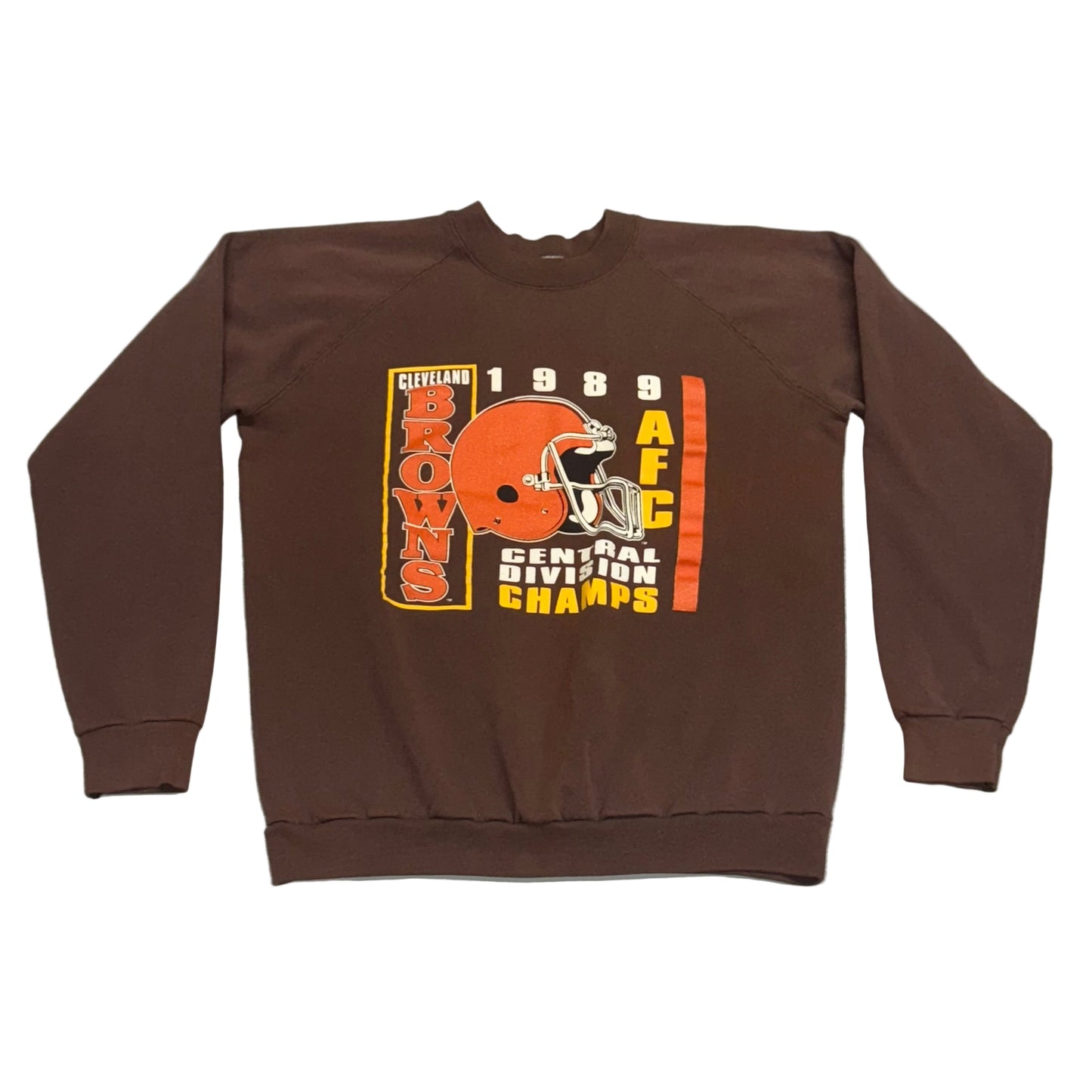 Cleveland Browns, Vintage 1989 Trench Sweatshirt, Size: Large