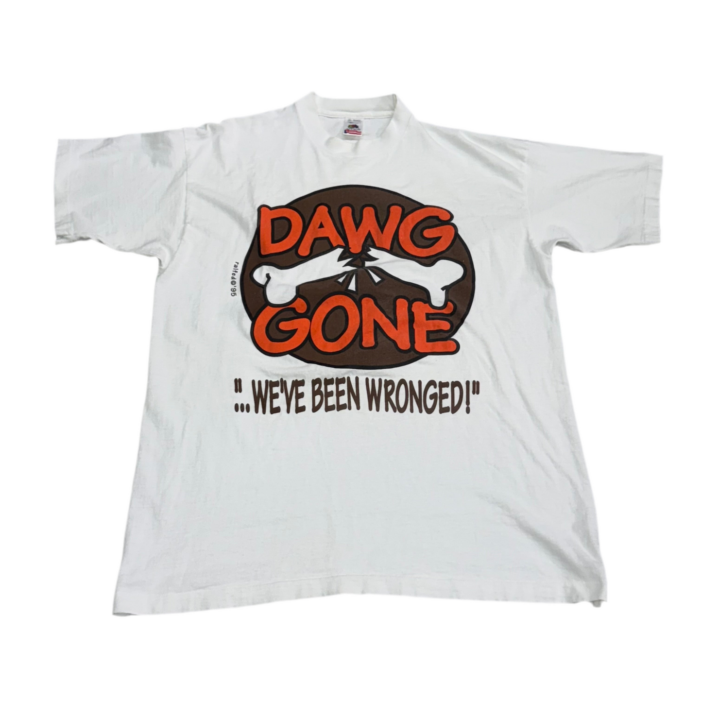 Cleveland Browns, Vintage 1995 “Dawg Gone” T-shirt, Size: XL