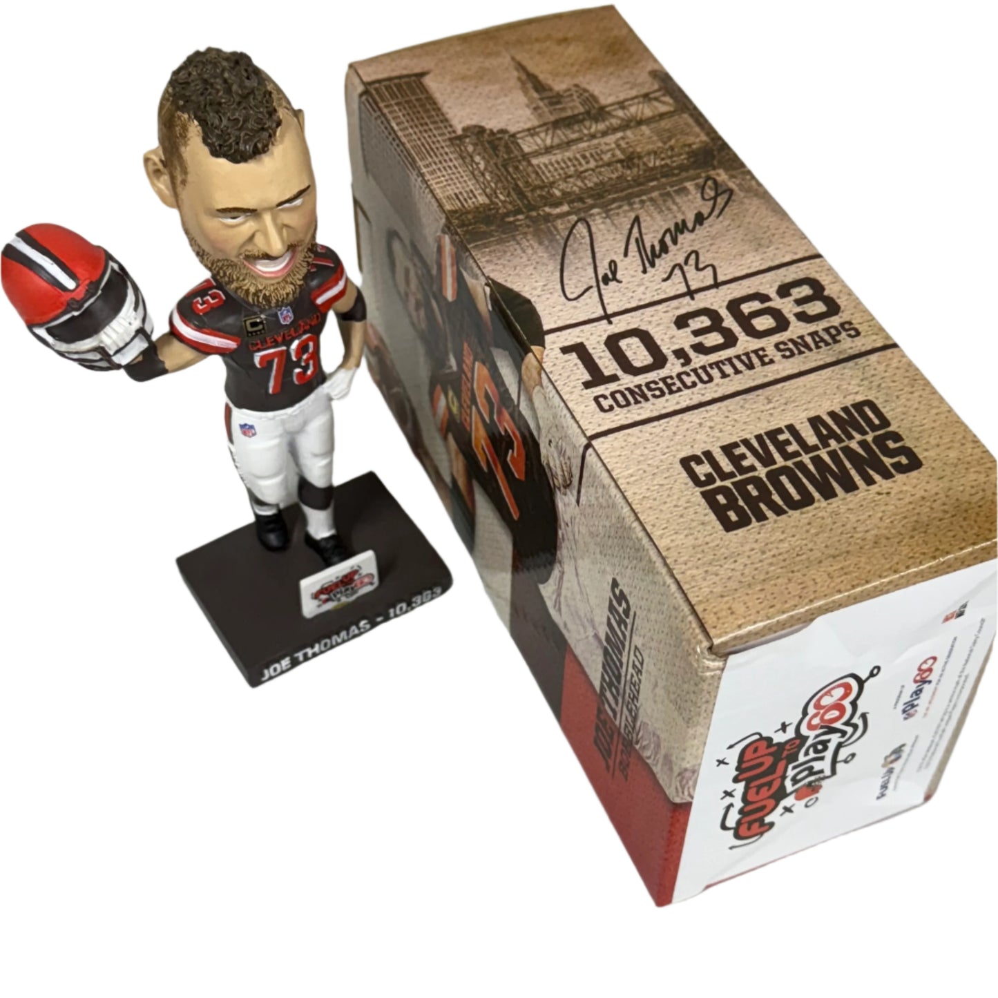 Joe Thomas, 10,363 Consecutive Snaps Bobble Head, With Box