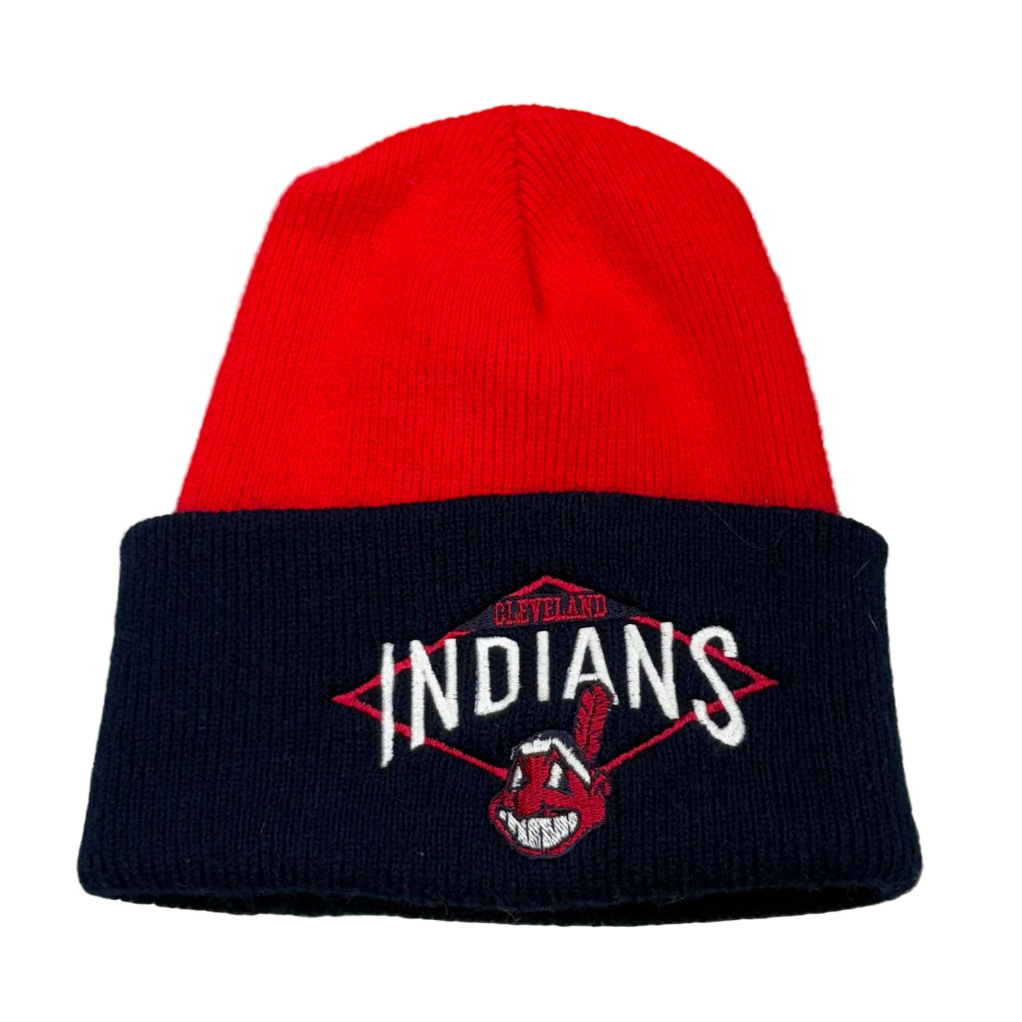 Cleveland Indians, Vintage 1990s Winter Hat, Size: One Fits Most