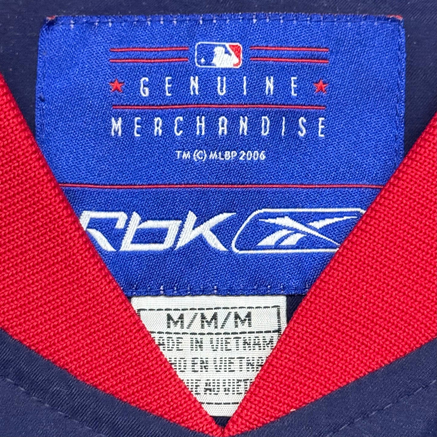 Cleveland Indians, Vintage 2006 Reebok Pullover Windbreaker Jacket, Size: Medium