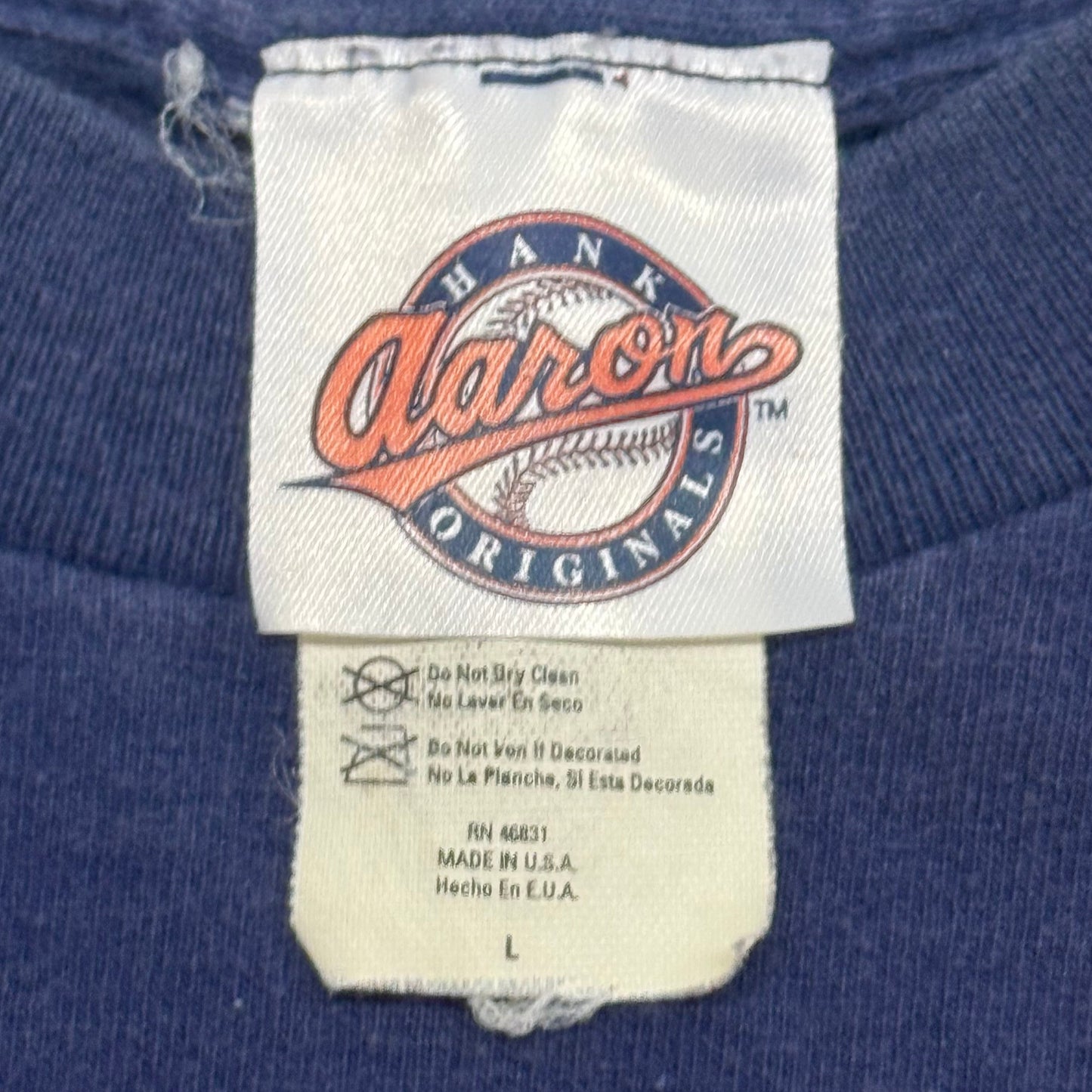 Cleveland Indians, Vintage 1998 Hank Aaron T-shirt, Size: Large