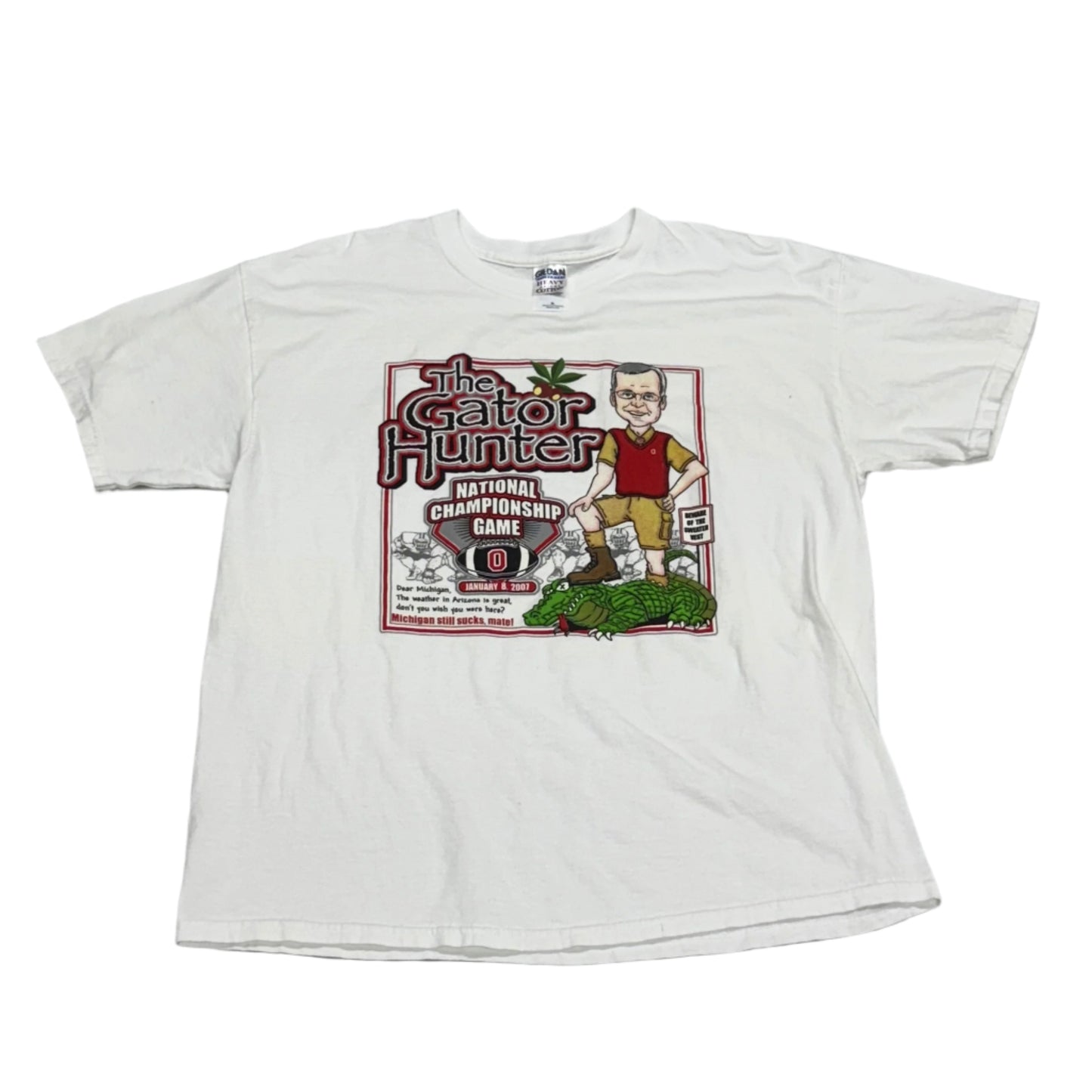 Ohio State Buckeyes, 2000s “Gator Hunter” T-shirt, Size: XL
