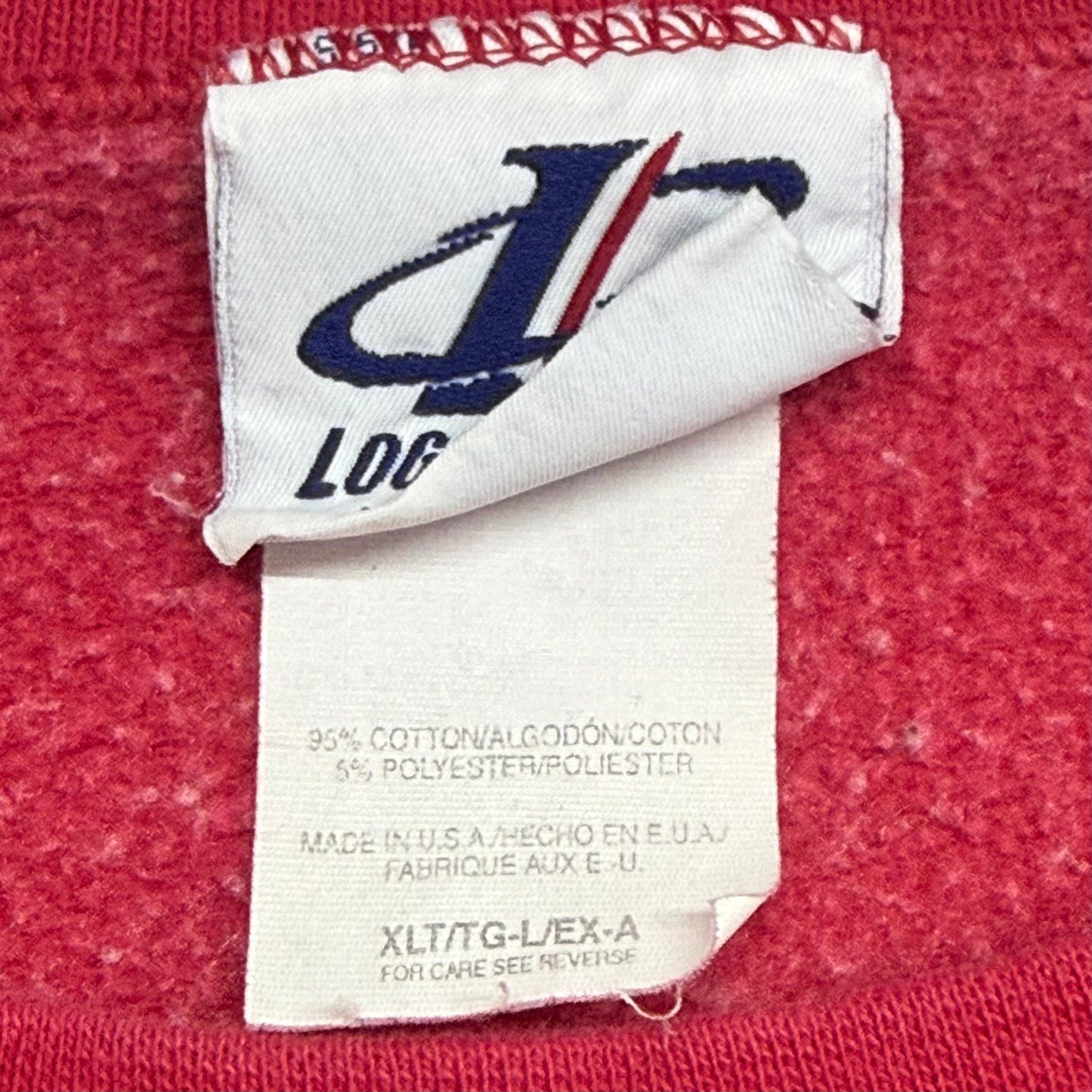 Cleveland Indians, Vintage 2000s Logo Athletic Embroidered Sweatshirt, Size: XLT