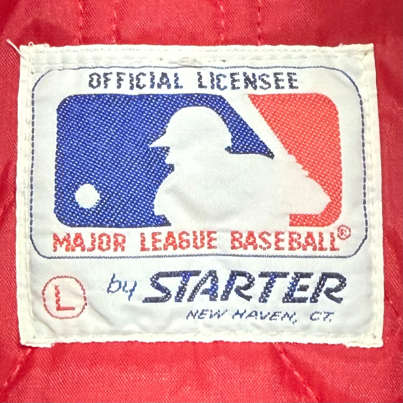 Cleveland Indians, Vintage 1980s Starter Satin Bomber Jacket, Size: Large