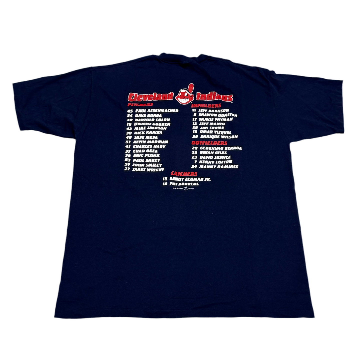Cleveland Indians, Vintage 1998 T-shirt, Size: XXXL