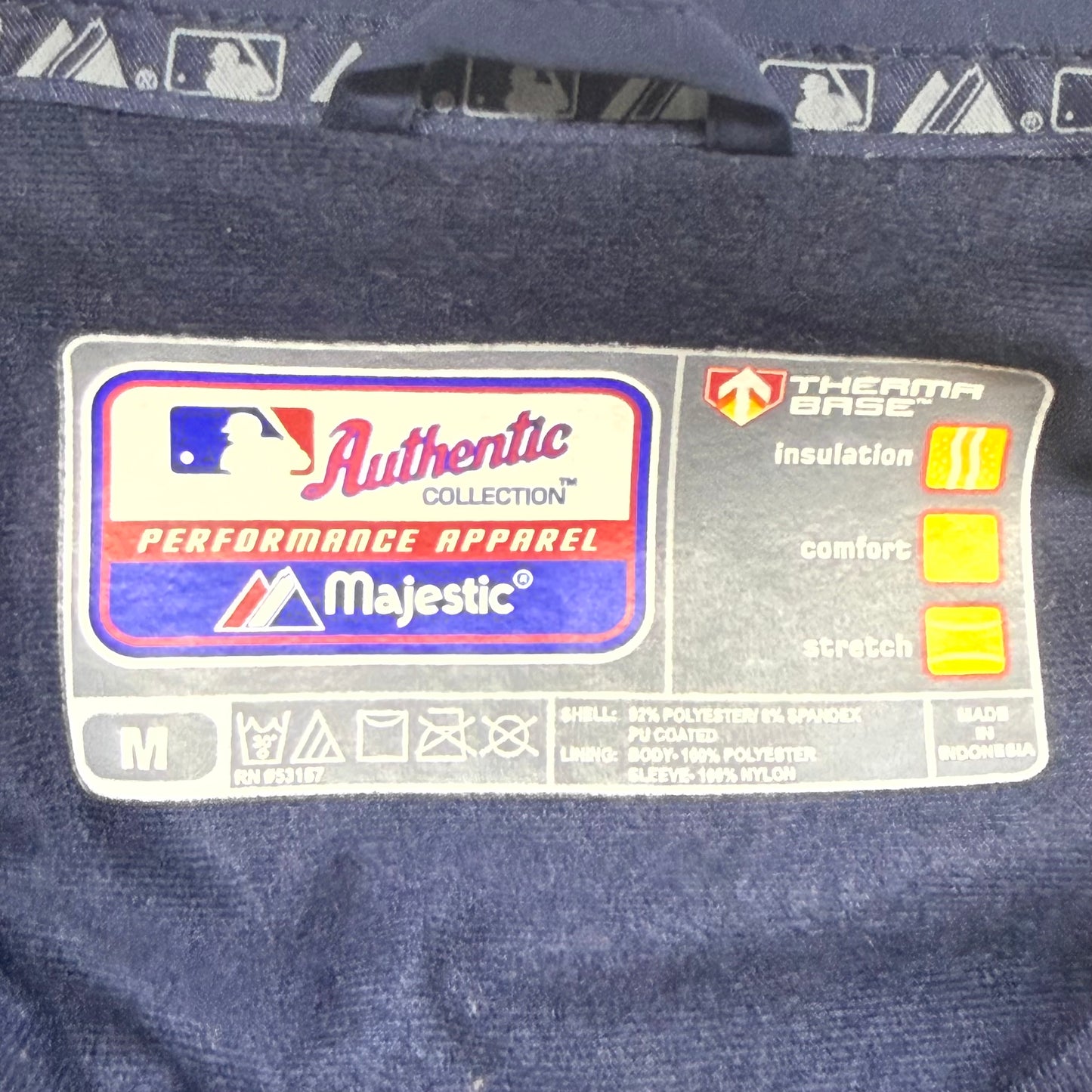 Cleveland Indians, Majestic Therma Base Full Zip Jacket, Size: Medium