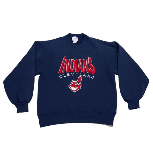 Cleveland Indians, 1990s Chalk Line Sweatshirt, Size: Medium