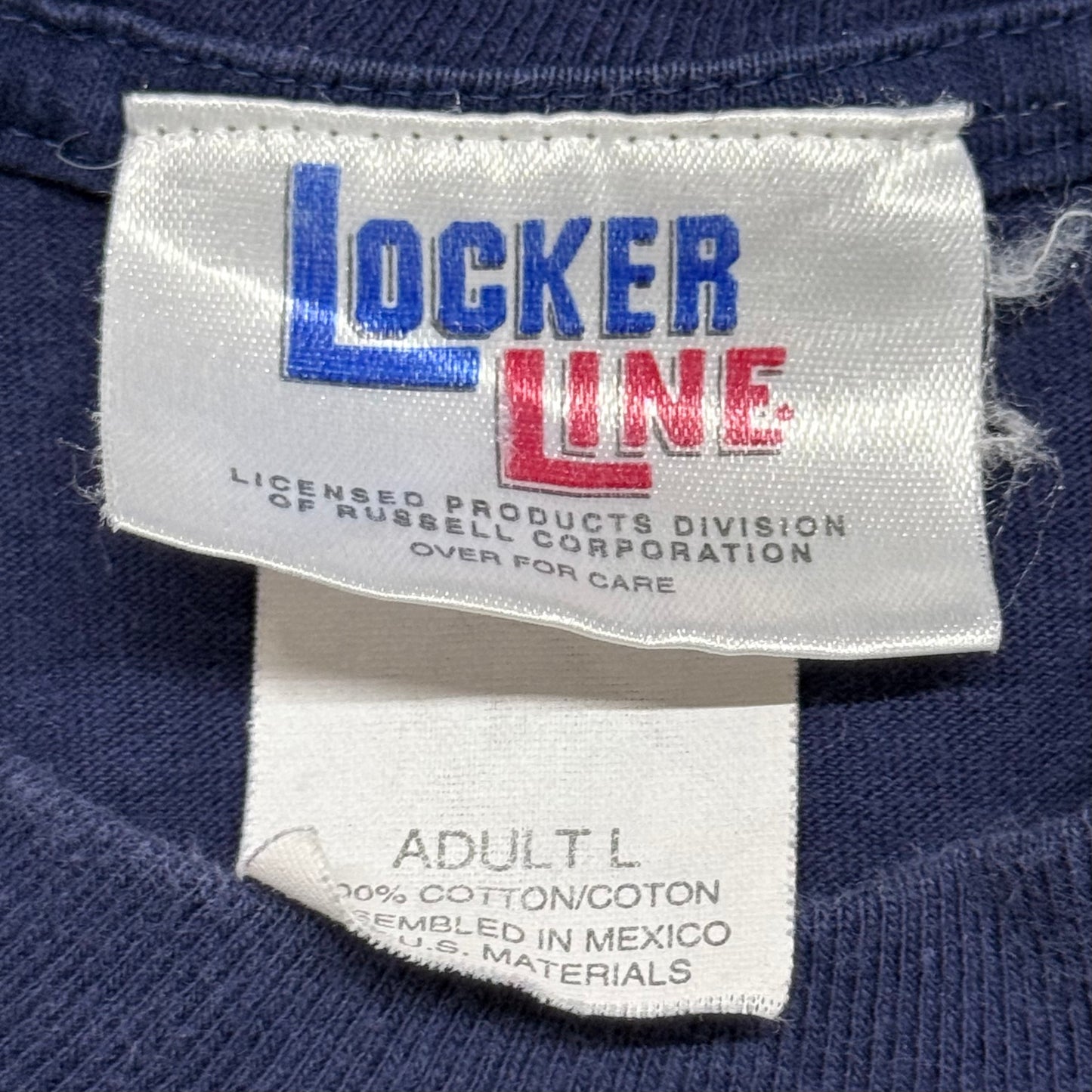 Cleveland Indians, Vintage 1990s Locker Line T-shirt, Size: Large