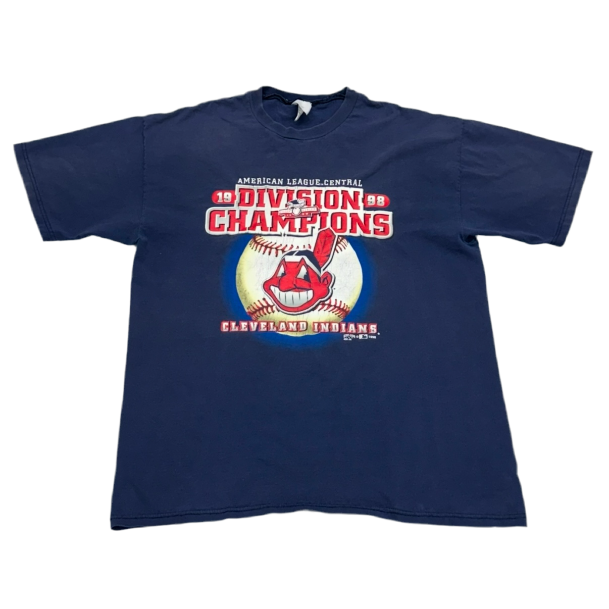 Cleveland Indians, 1998 Division Champions T-shirt, Size: XL