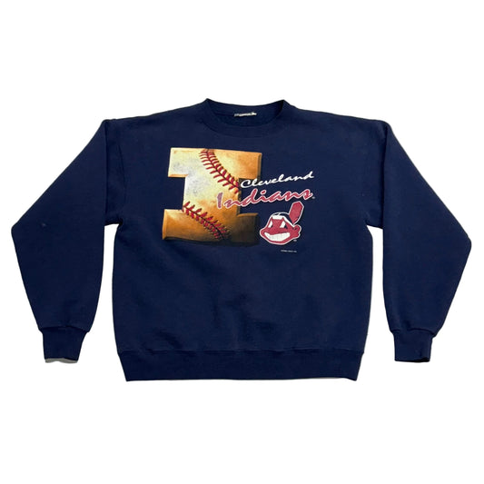 Cleveland Indians, Vintage 1996 Nutmeg Lee Sports Sweatshirt, Size: Large