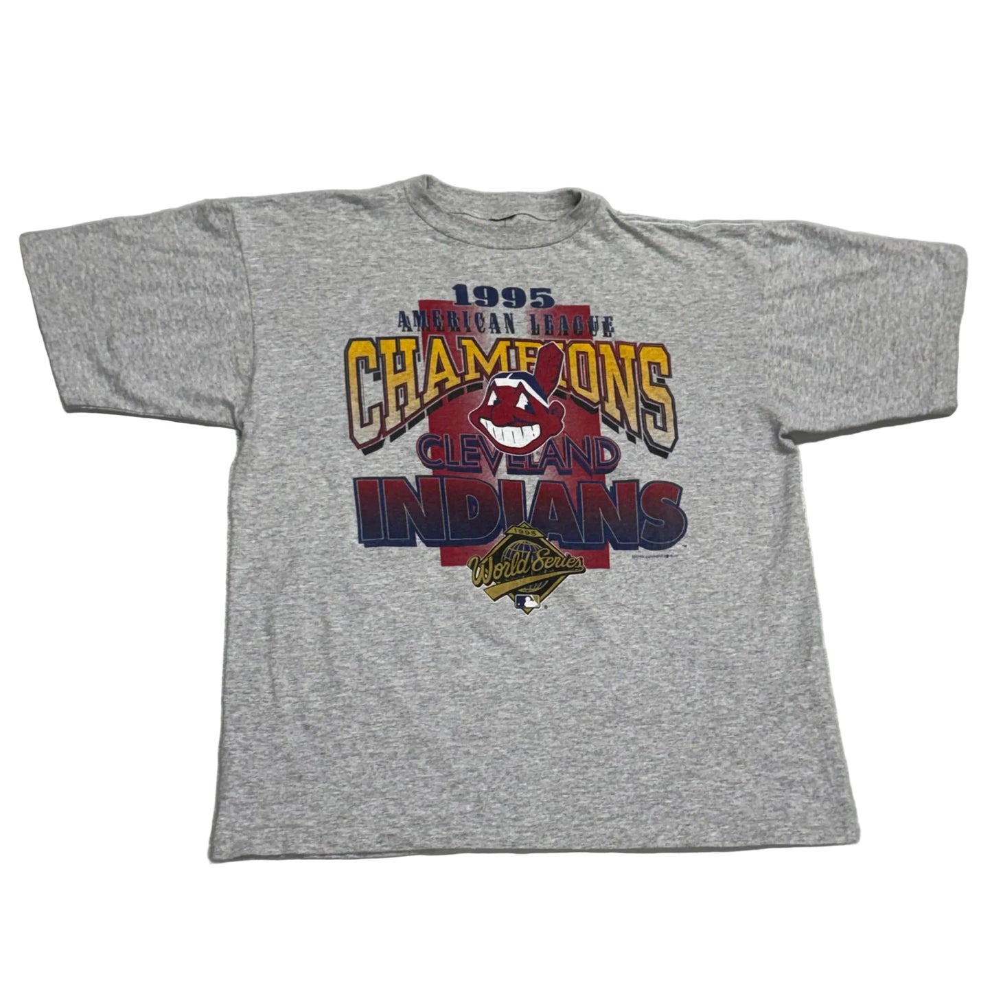 Cleveland Indians, Vintage 1995 AL Champions T-shirt, Size: XL