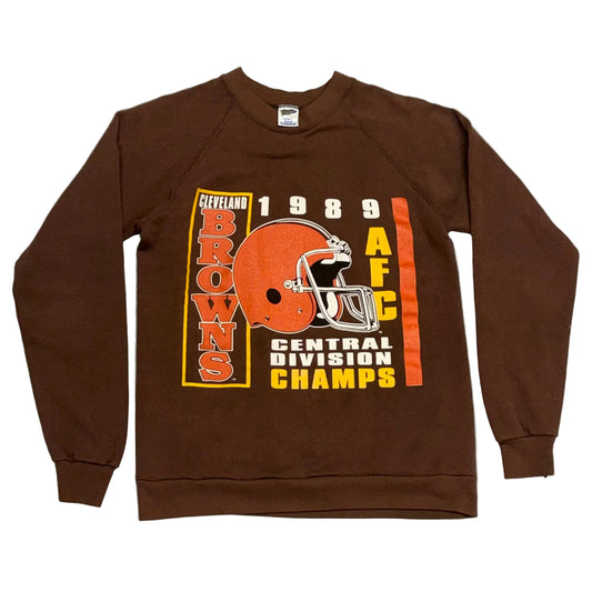 Cleveland Browns, Vintage 1989 Raglan Sweatshirt, Size: Medium