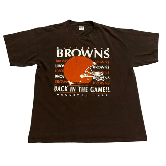 Cleveland Browns, Vintage 1999 “Back in The Game” T-shirt, Size: XXL