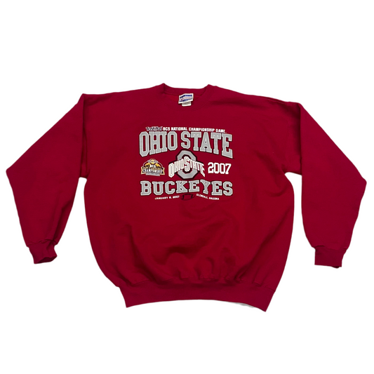 Ohio State University Buckeyes, Vintage 2007 Sweatshirt, Size: XL