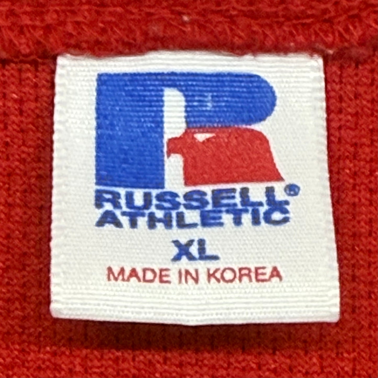 Cleveland Indians, Vintage 1990s Red Russell Athletic Jersey, Size: XL