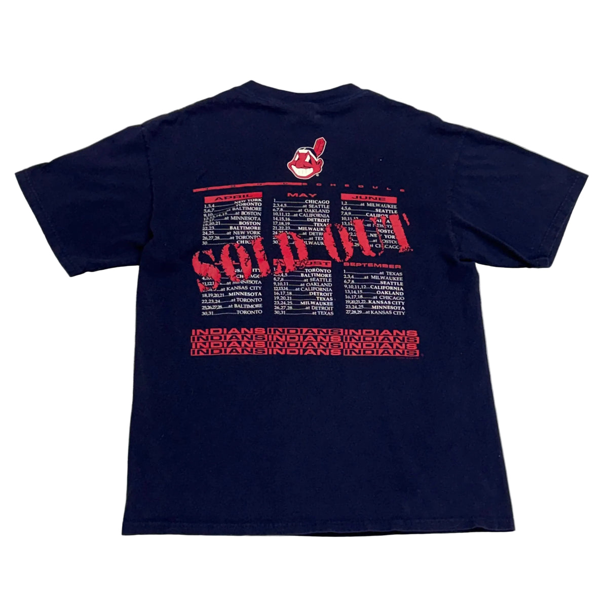 Cleveland Indians, Vintage 1996 “Sold Out” T-shirt, Size: Large