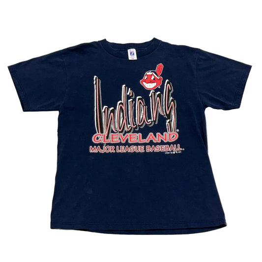 Cleveland Indians, 1994 Logo 7 T-shirt, Size Large