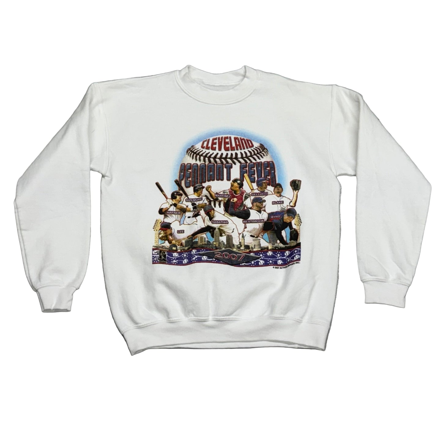 Cleveland Indians, 2007 “Pennant Fever” Sweatshirt, Size: Small
