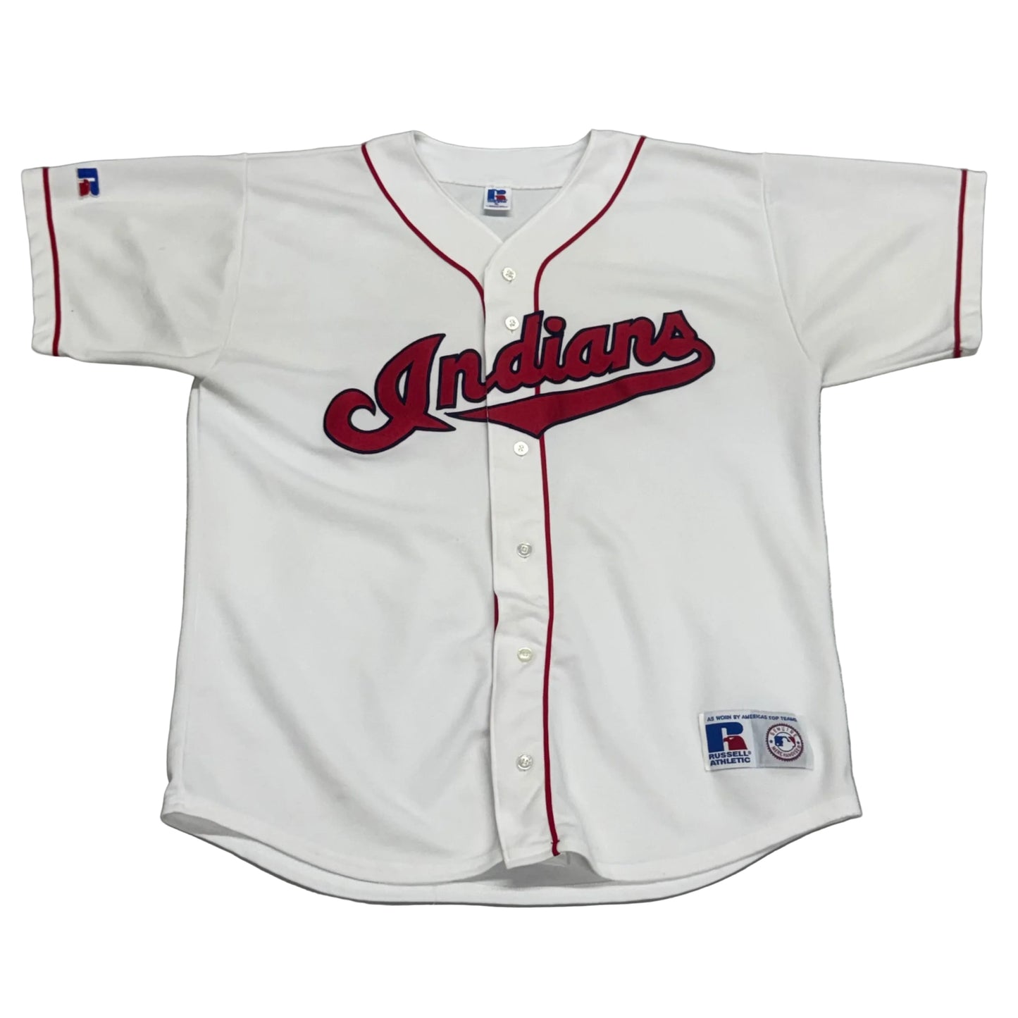 Cleveland Indians, Vintage 1990s Russell Athletic Jersey, Size: XL