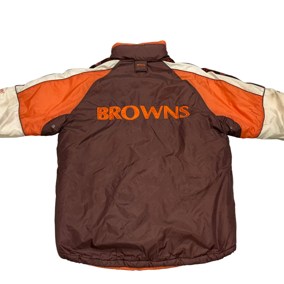 Cleveland Browns, 1990s Gameday Puffer Jacket, Size: XL