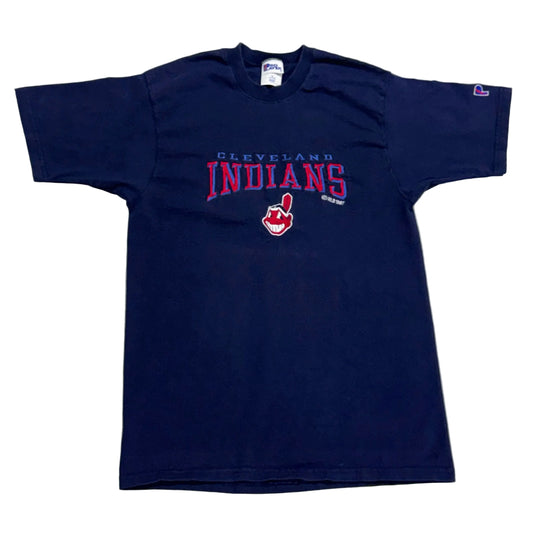 Cleveland Indians, Vintage 1997 Embroidered Pro Player T-shirt, Size: Medium