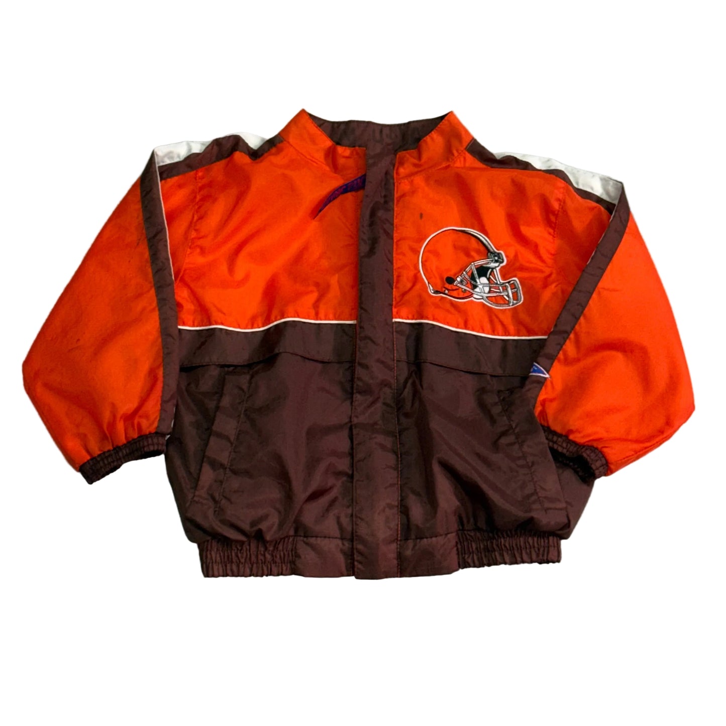 YOUTH Cleveland Browns, Vintage 1990s Windbreaker Jacket, Size: 3T