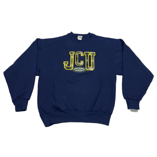 John Carroll University, Vintage 1990s Embroidered Sweatshirt, Size: Large