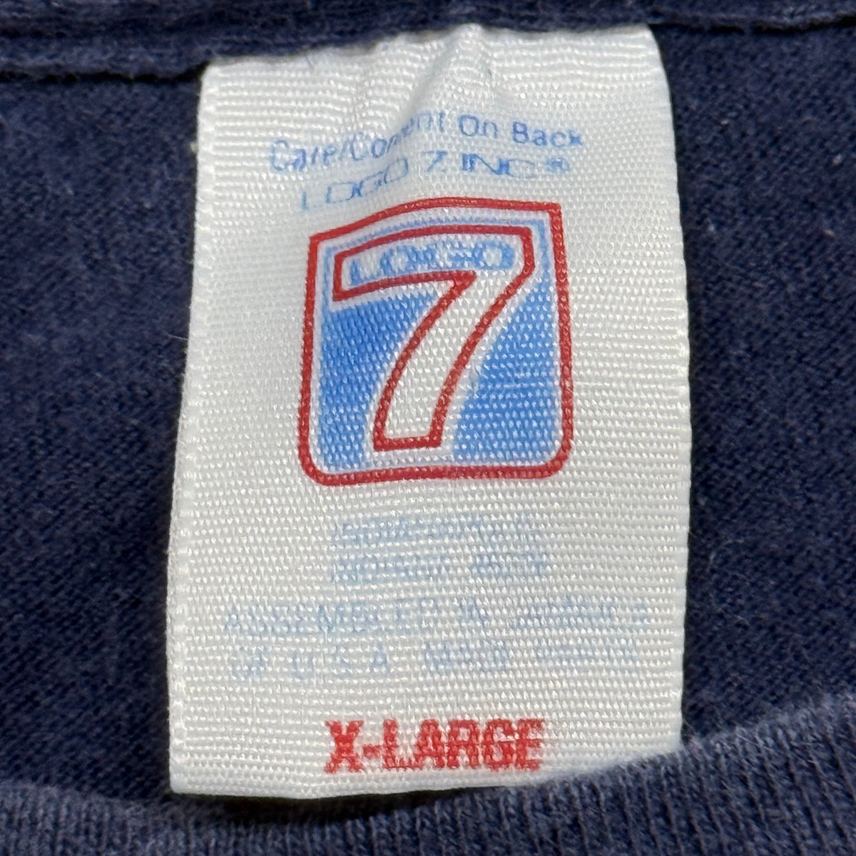 Cleveland Indians, Vintage 1990s Logo 7 T-shirt, Size: XL
