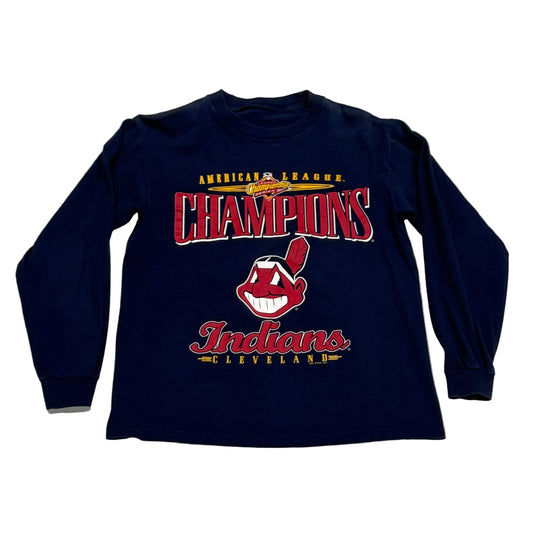 Cleveland Indians, Vintage 1997 Long Sleeve Shirt, Size: Small