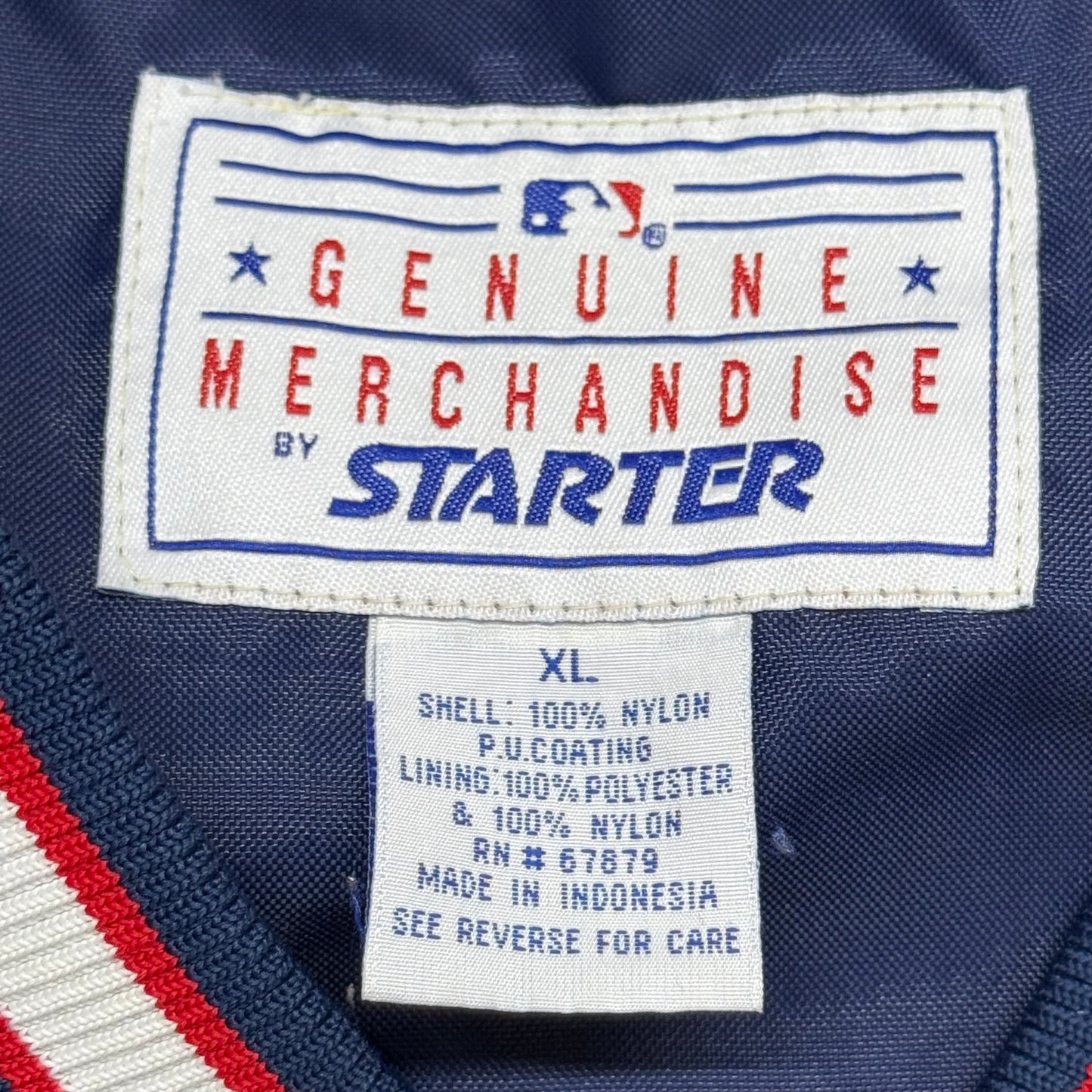 Cleveland Indians, Vintage 1990s Starter Windbreaker Jacket, Size: XL