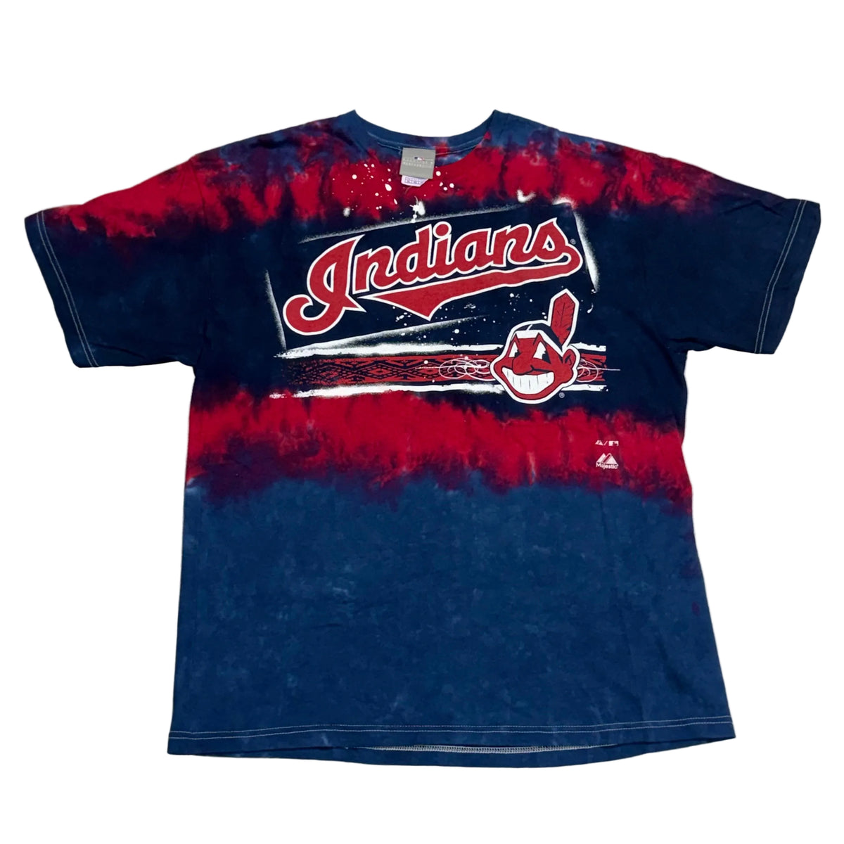 Cleveland Indians, Vintage 2000s Tie Dye T-shirt, Size: Large