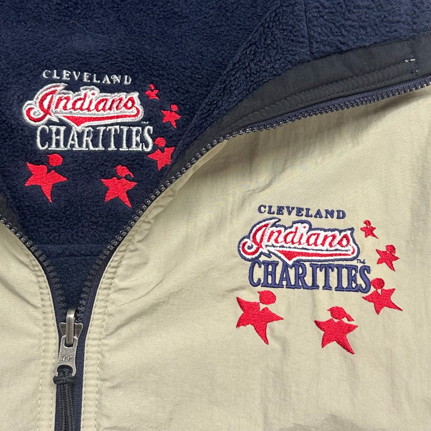 Cleveland Indians, 2000s Reversible Jacket/Fleece, Size: XL