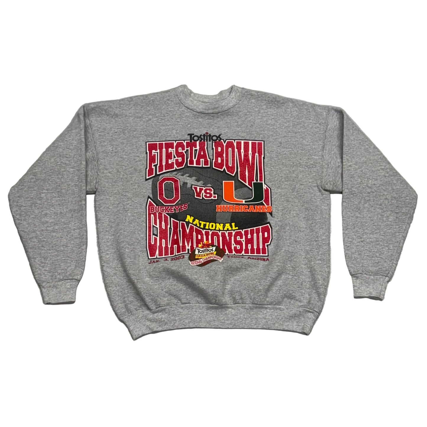 Ohio State University Buckeyes, 2003 National Championship Crewneck Sweatshirt, Size: XL