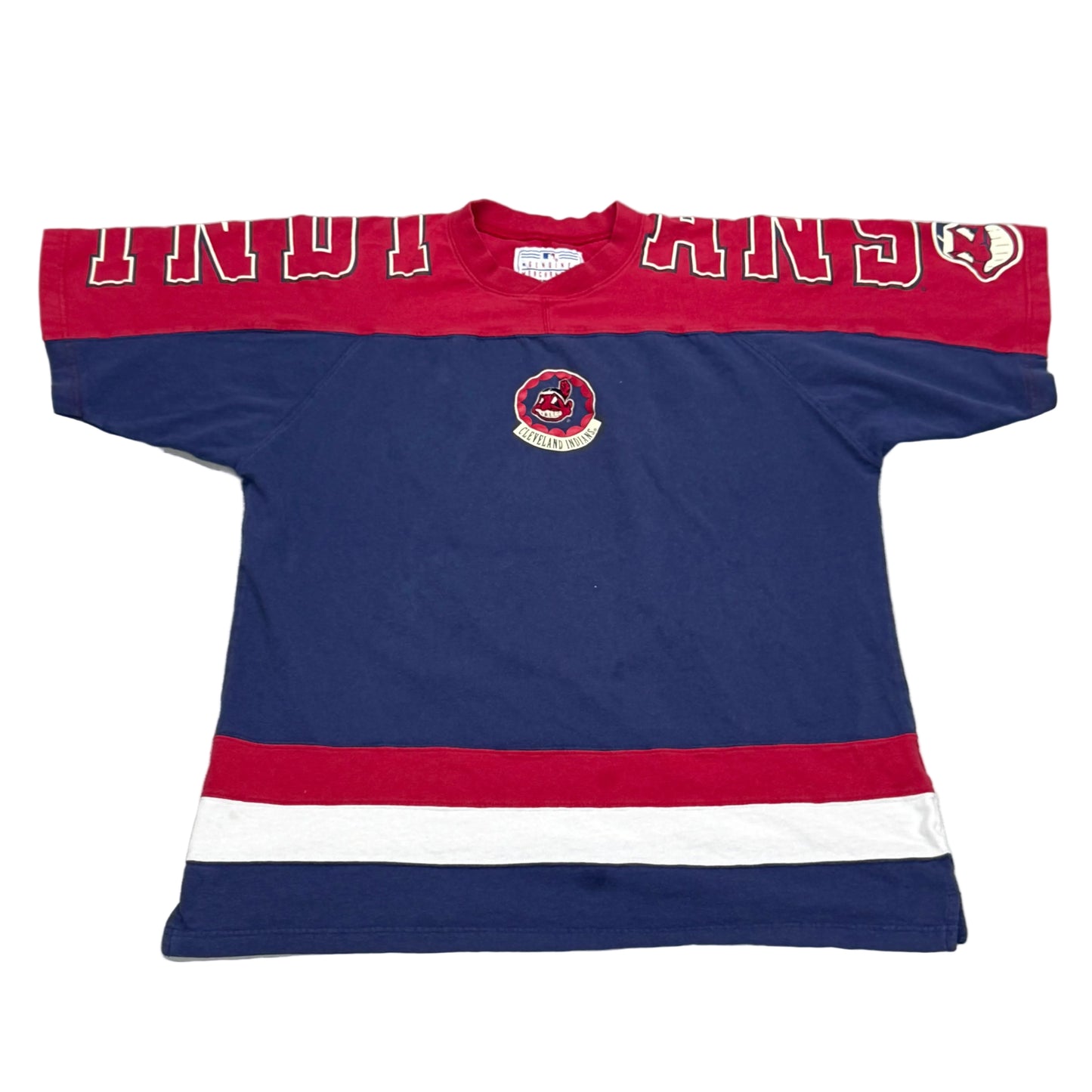 Cleveland Indians, Vintage 1990s Mirage T-shirt, Size: Large