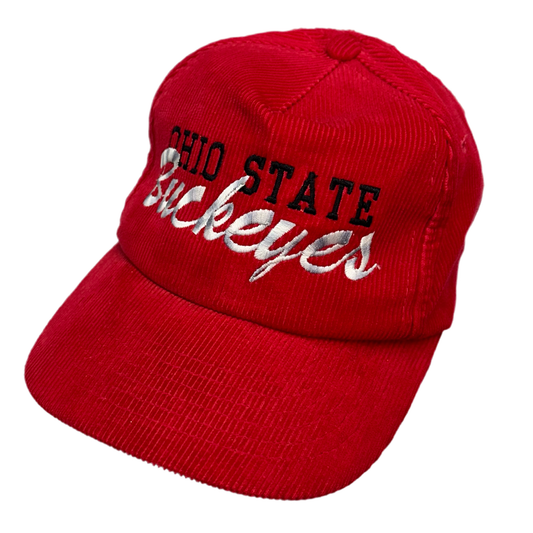 Ohio State Buckeyes, Vintage 1980s Corduroy Snapback Hat