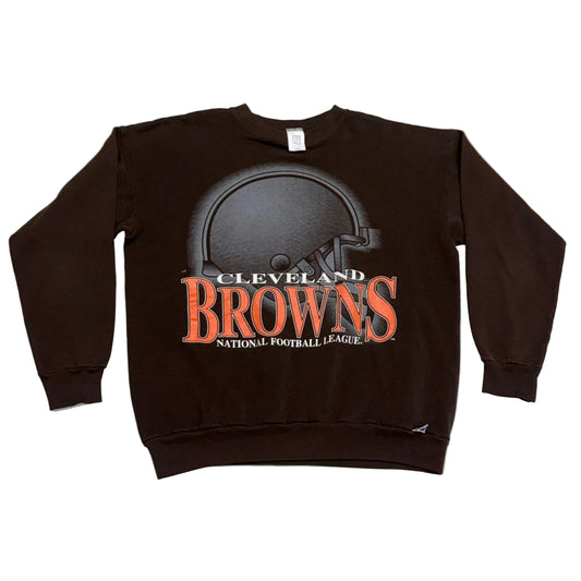 Cleveland Browns, Vintage 1990s Logo 7 Crewneck Sweatshirt, Size: XL