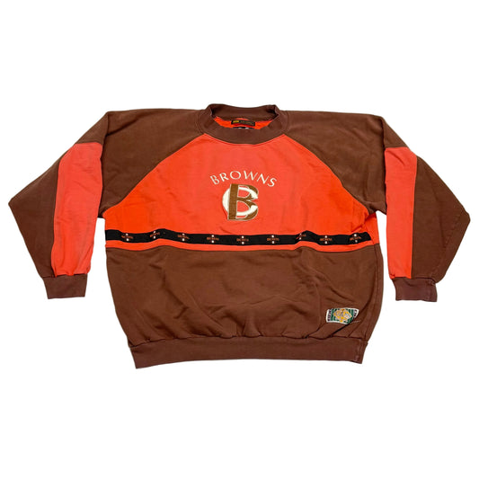Cleveland Browns, Vintage 1990s Mirage Crewneck Sweatshirt, Size: XL