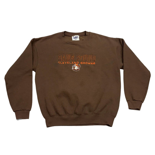 Cleveland Browns, 1999 Lee Sports Embroidered Crewneck Sweatshirt, Size: Medium