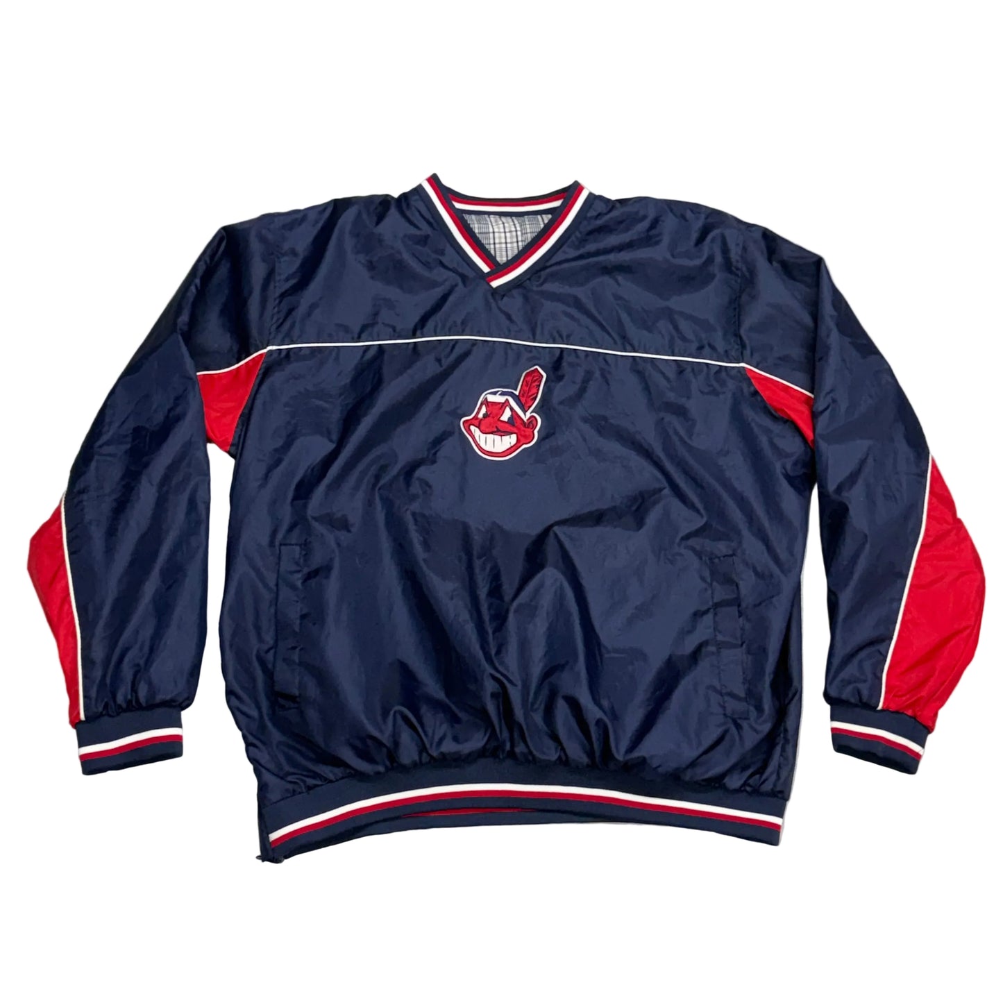 Cleveland Indians, Vintage 2000s Reversible Windbreaker Jacket, Size: XXL