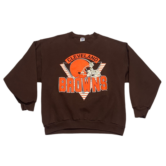 Cleveland Browns, Vintage 1990s Crewneck Sweatshirt, Size: Large