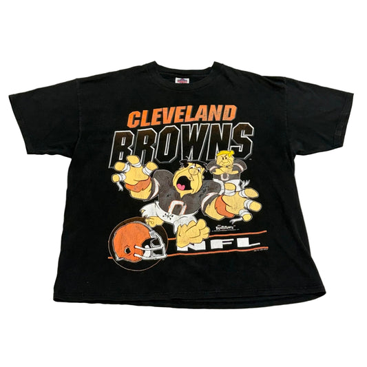 Cleveland Browns, 1994 Flintstones T-shirt , Size: XL