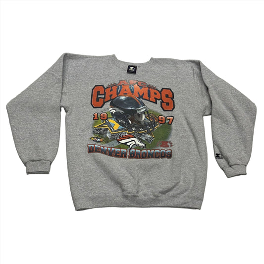 Denver Broncos, 1997 AFC Champs Sweatshirt, Size: Large