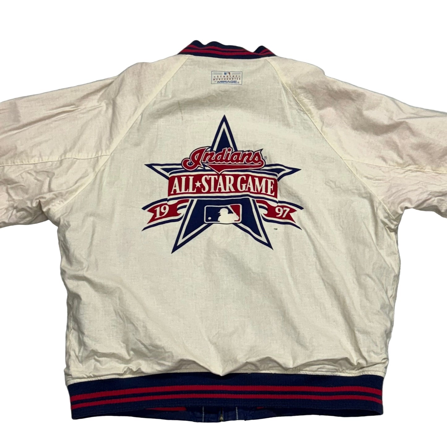 Cleveland Indians, Vintage 1997 Mirage All Star Game Reversible Jacket, Size: XL