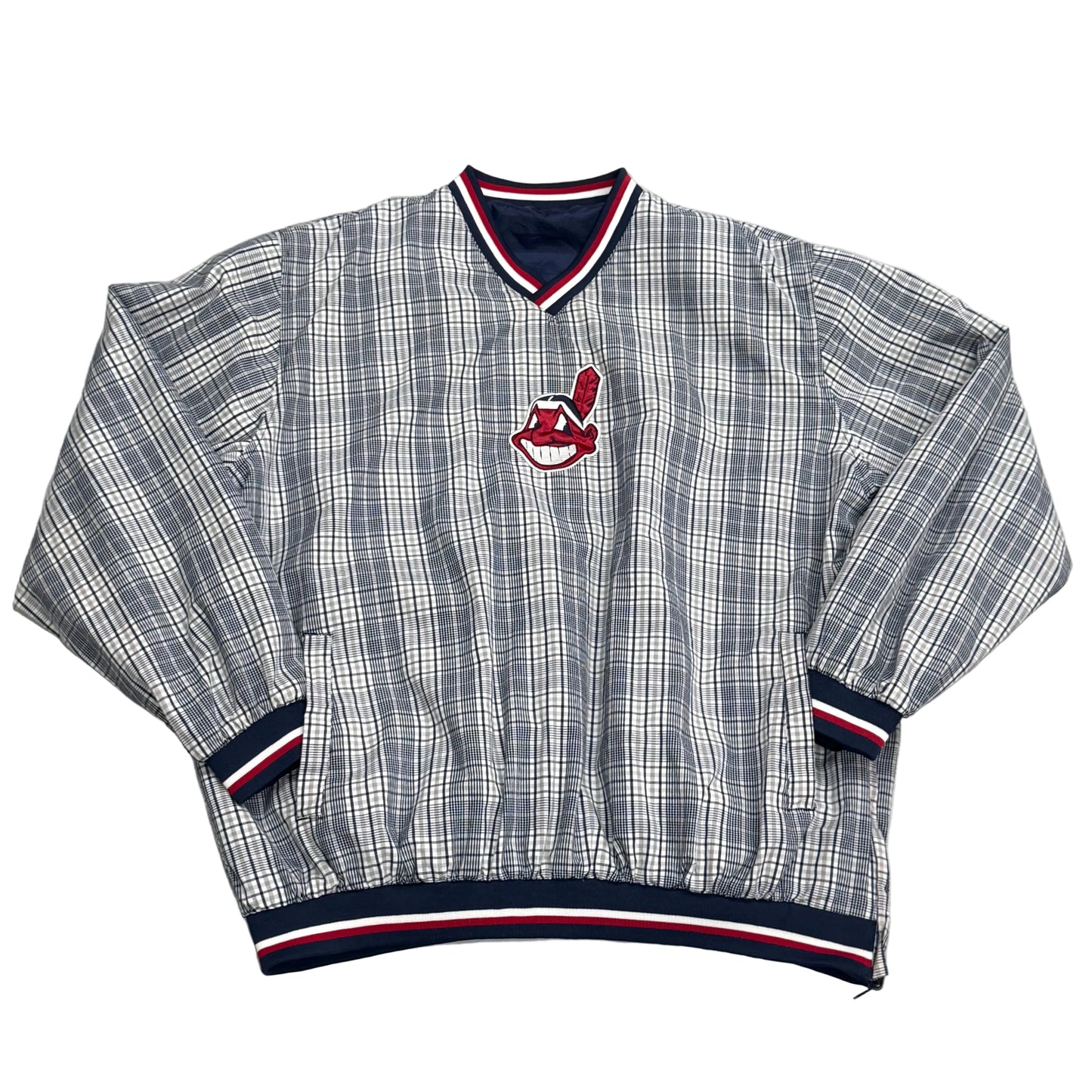 Cleveland Indians, Vintage 2000s Reversible Windbreaker Jacket, Size: XXL