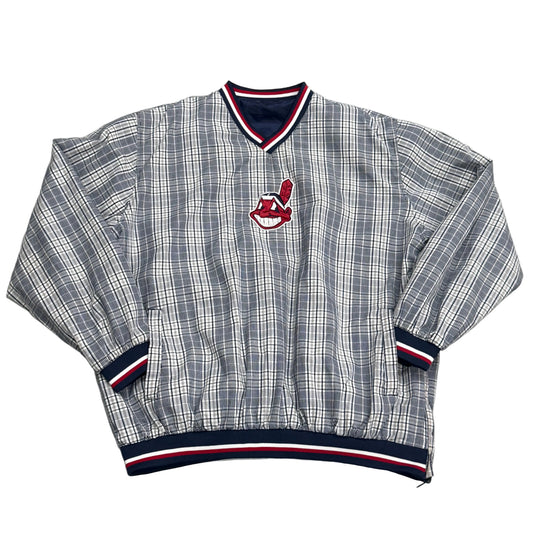Cleveland Indians, Vintage 2000s Reversible Windbreaker Jacket, Size: XXL